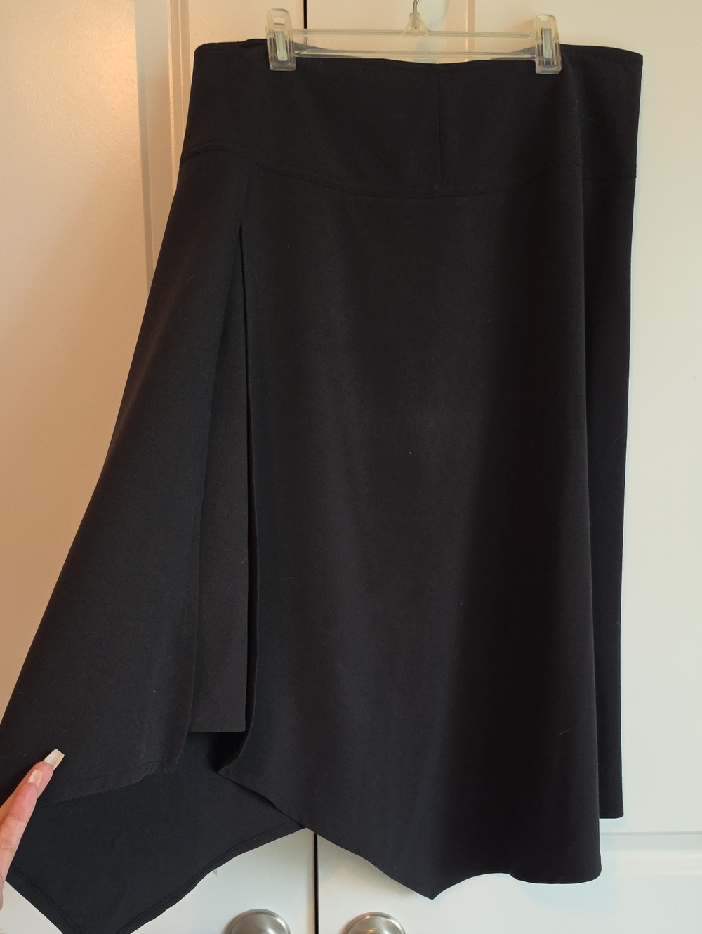 Moda International Black Asymmetrical Skirt